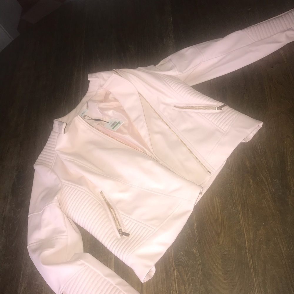 Pink leather jacket - Picture 2 of 2